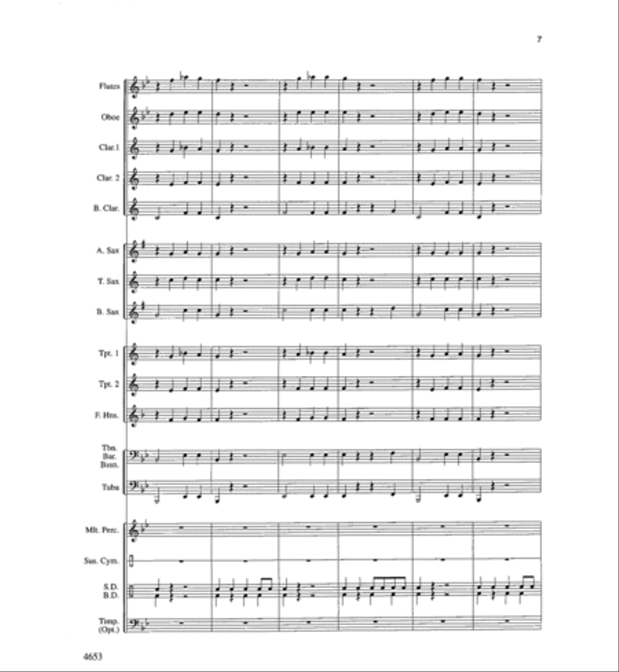 Boomerang Blues Boomerang Blues Concert Band scores gallery preview page 7
