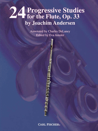 Book cover for 24 Progressive Studies for the Flute, Op. 33