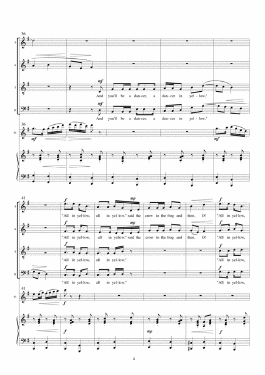 The Frog and the Crow The Frog and the Crow 4-Part scores gallery preview page 6