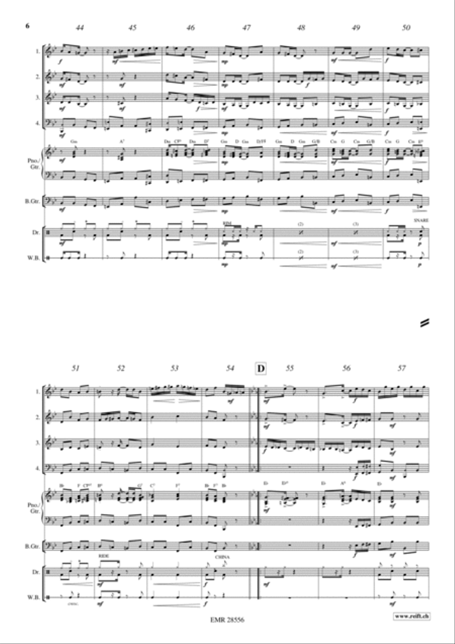Rag Sentimental Woodwind Quartet scores gallery preview page 5
