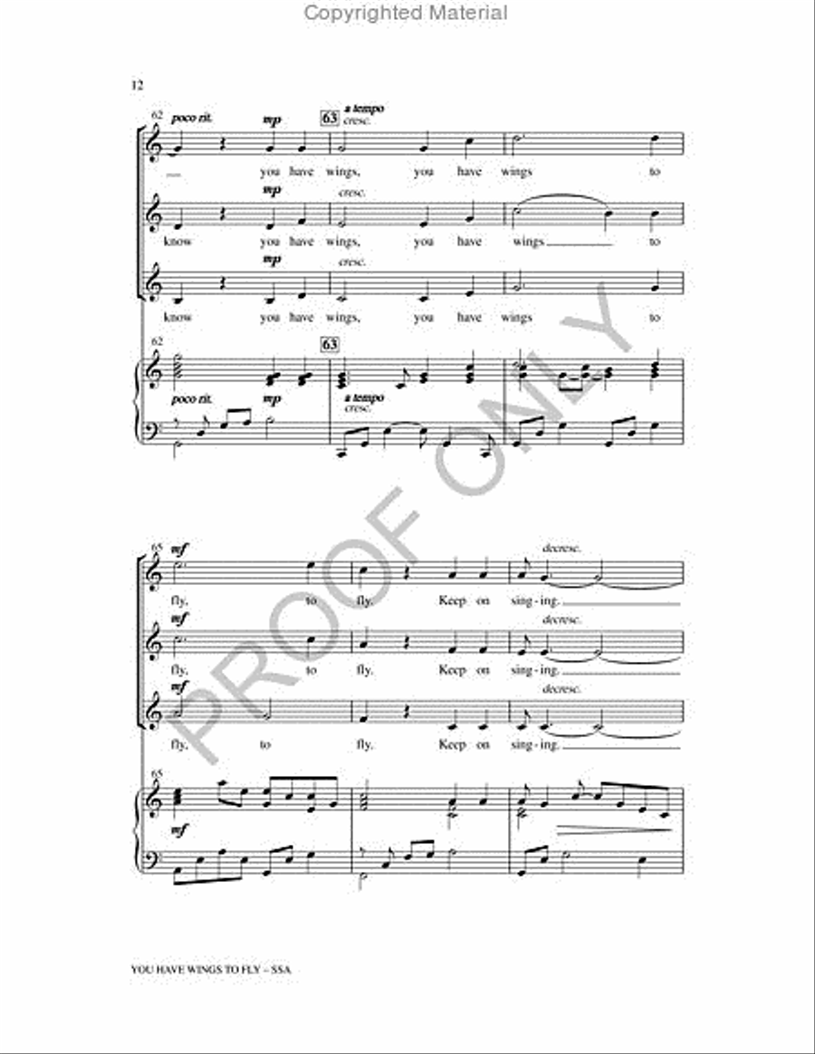You Have Wings To Fly 3-Part scores gallery preview page 12