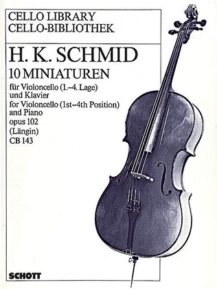 Book cover for Minatures 10 Cello & Piano