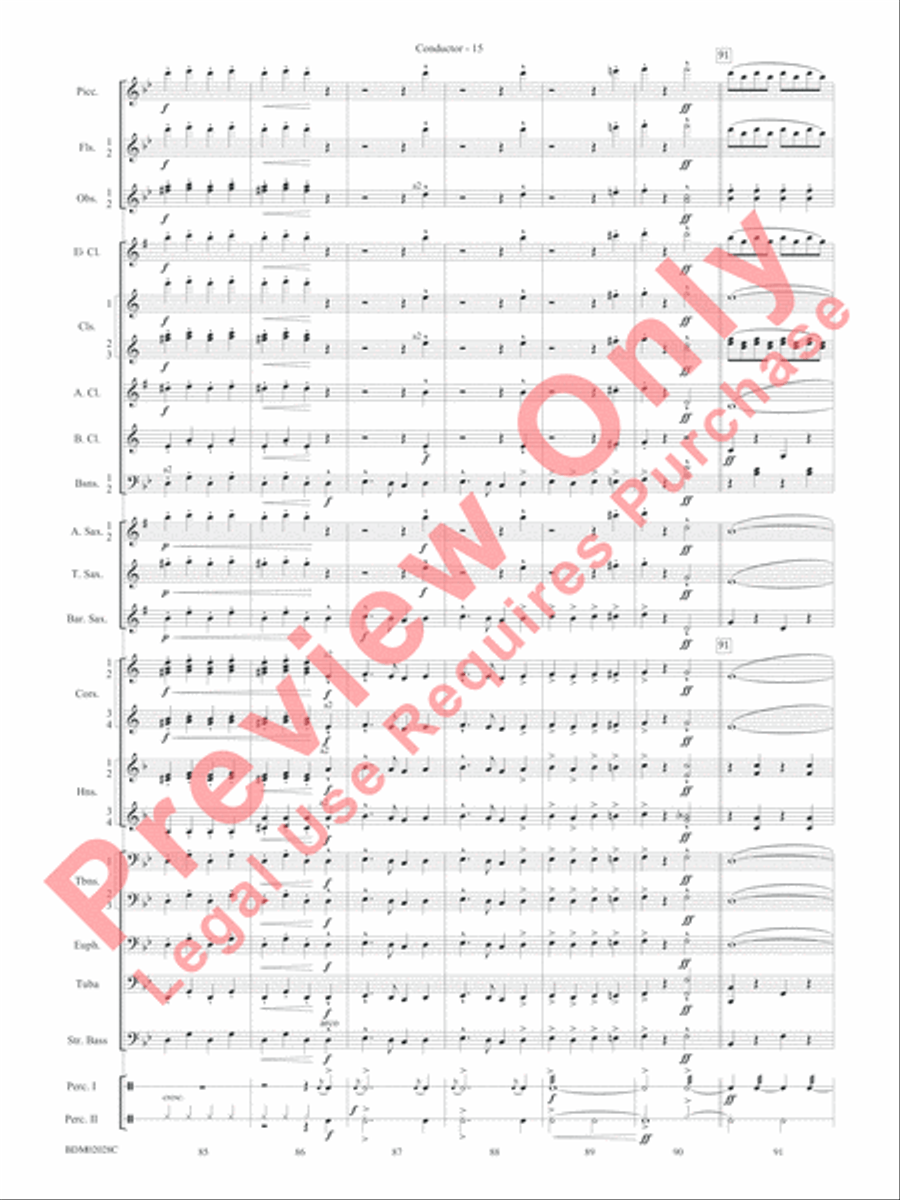 Golden Jubilee Concert Band scores gallery preview page 18