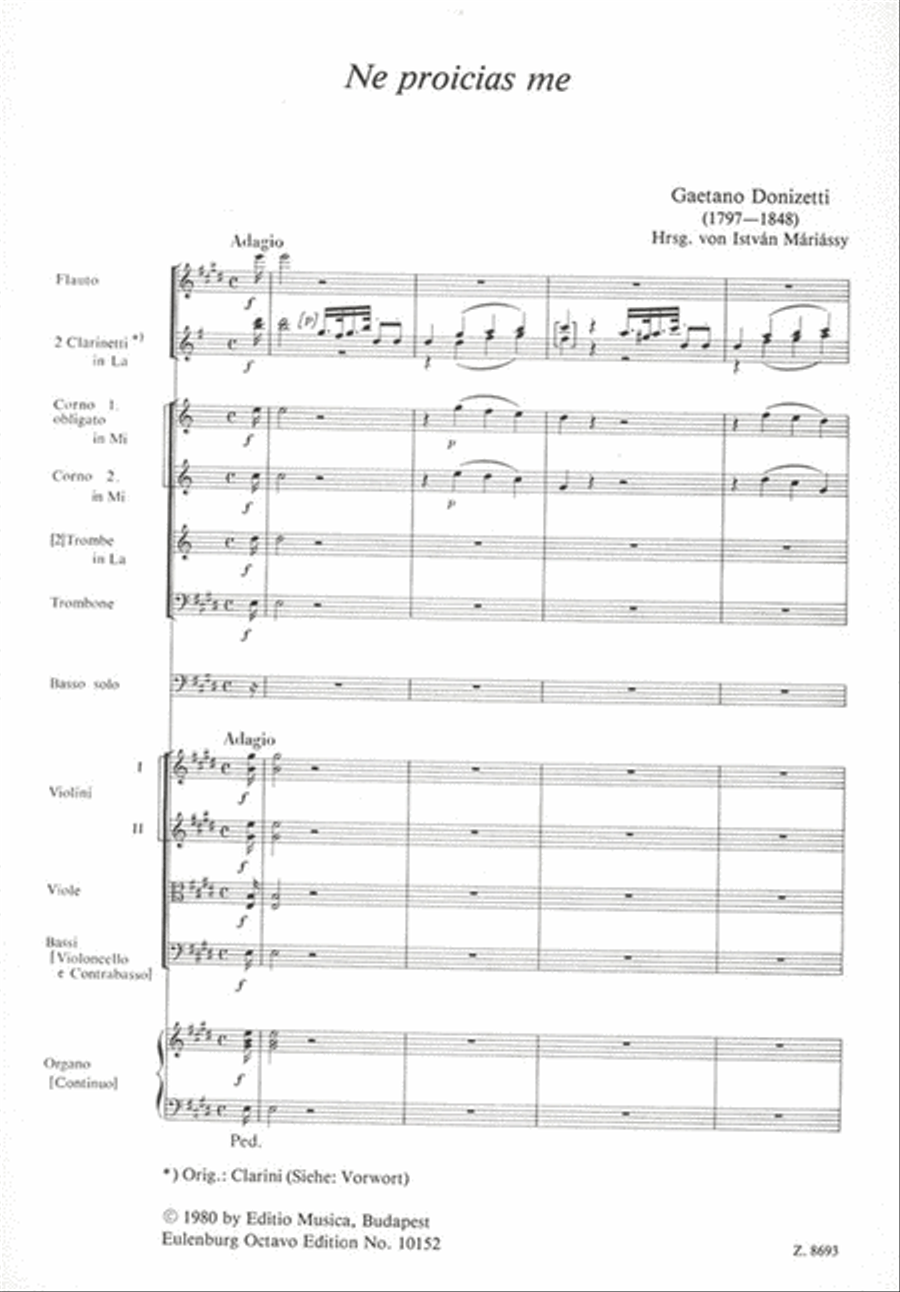 Ne Procias Me Oratorium Score Orchestra scores gallery preview page 2