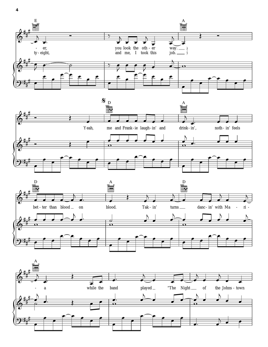 Highway Patrolman Guitar scores gallery preview page 4