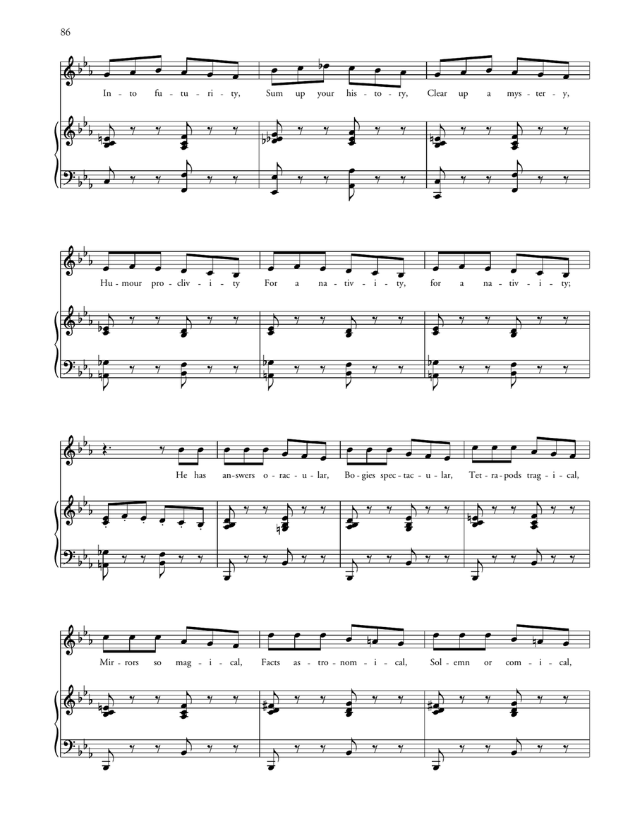 My Name Is John Wellington Wells (from The Sorcerer) Voice scores gallery preview page 4