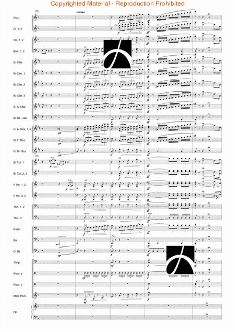 Carmen Suite Carmen Suite Concert Band scores gallery preview page 79
