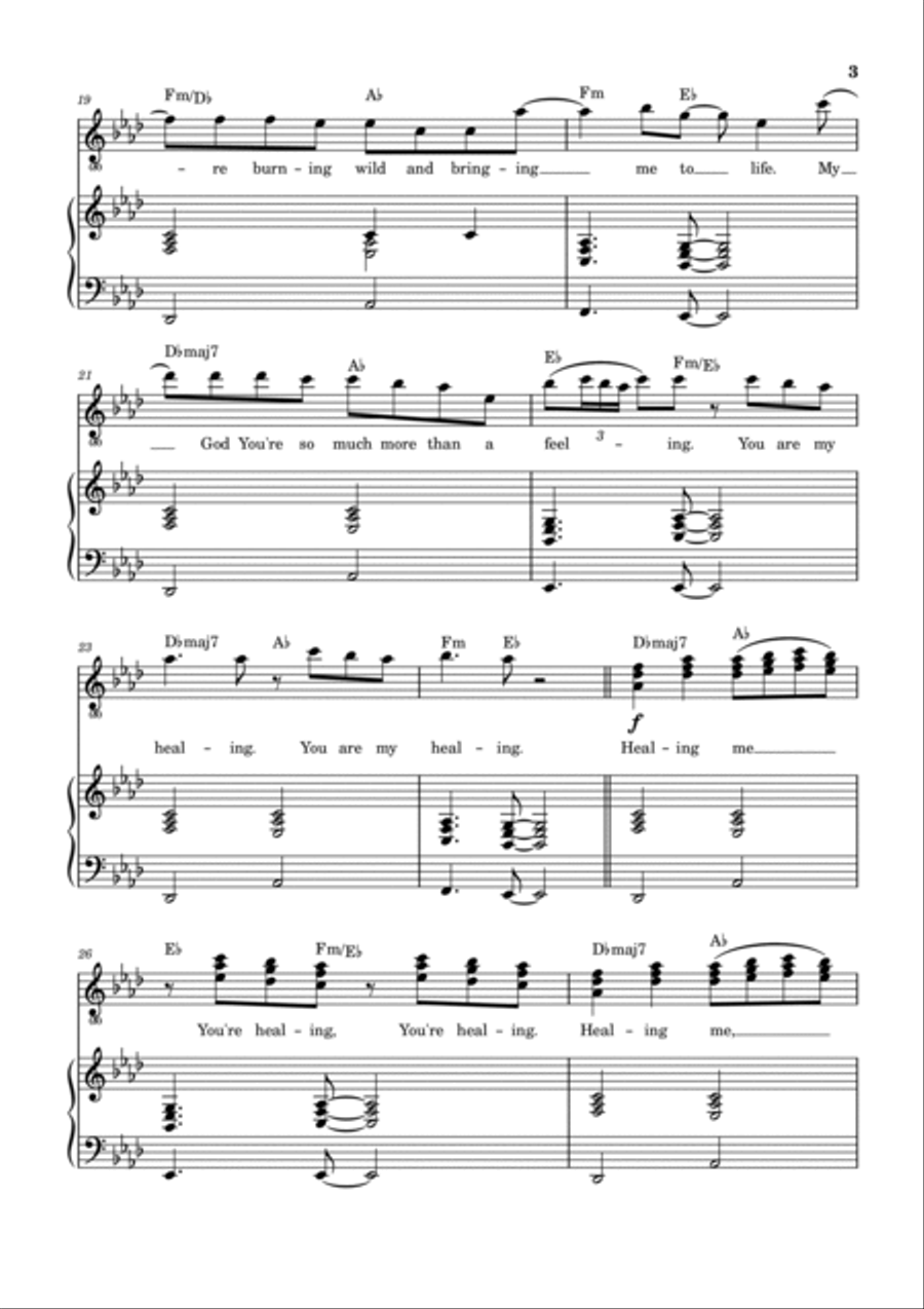 The Healing Piano, Vocal, Guitar scores gallery preview page 4