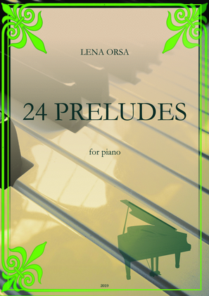 Book cover for 24 Preludes for Piano