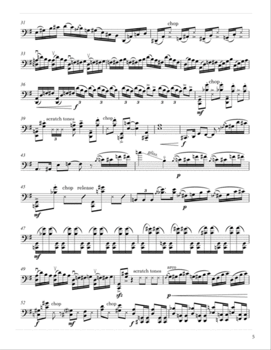 Psicopata.yellow for solo cello Cello Solo scores gallery preview page 5