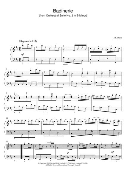 Badinerie (from Orchestral Suite No. 2 in B Minor)