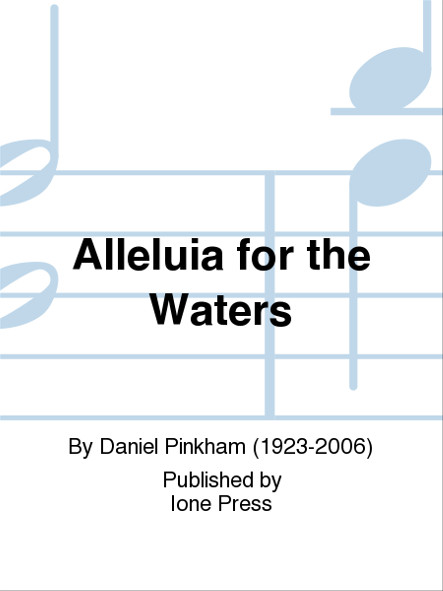 Alleluia for the Waters TTBB scores gallery preview page 1