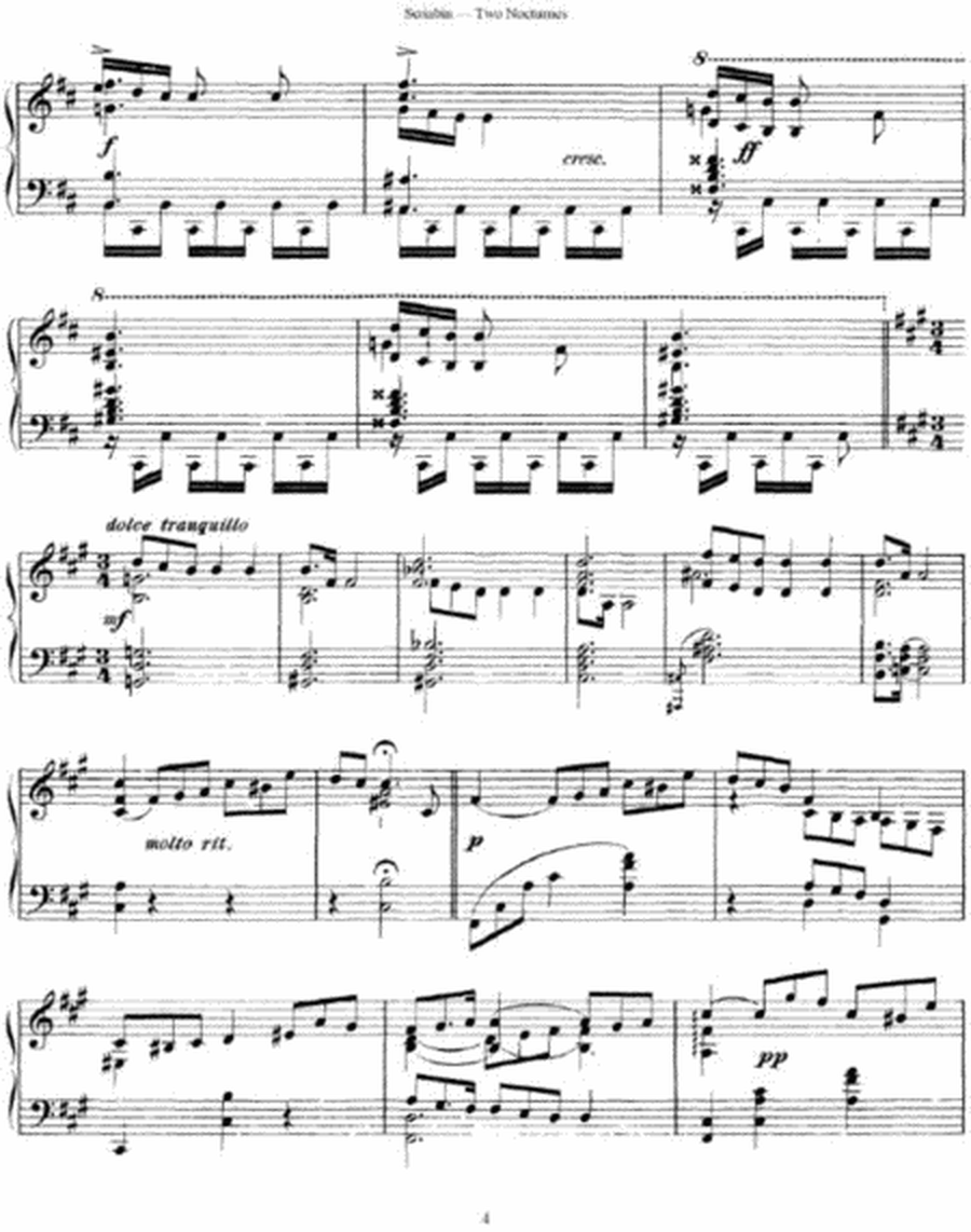 Alexander Scriabin - Two Nocturnes Op. 5