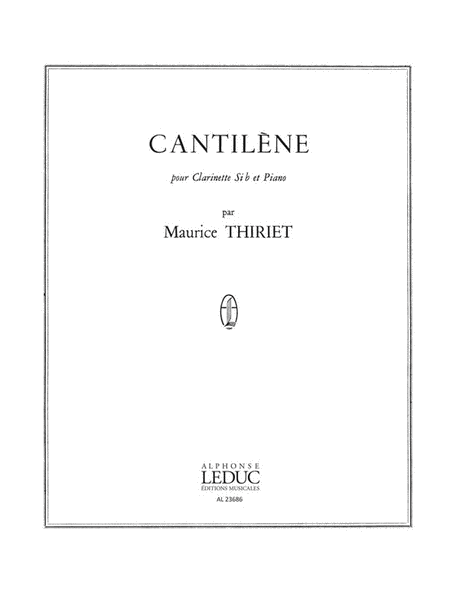 Cantilene (clarinet & Piano)