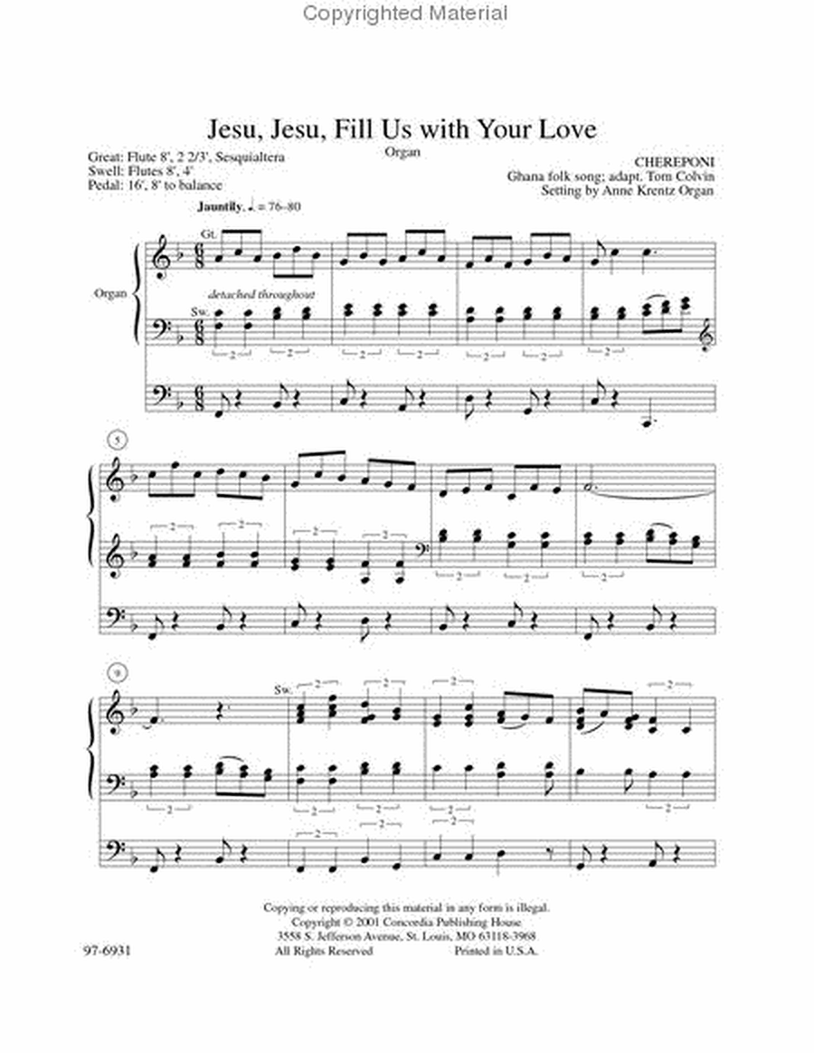 Enrichments: Jesu, Jesu, Fill Us With Your Love image number null