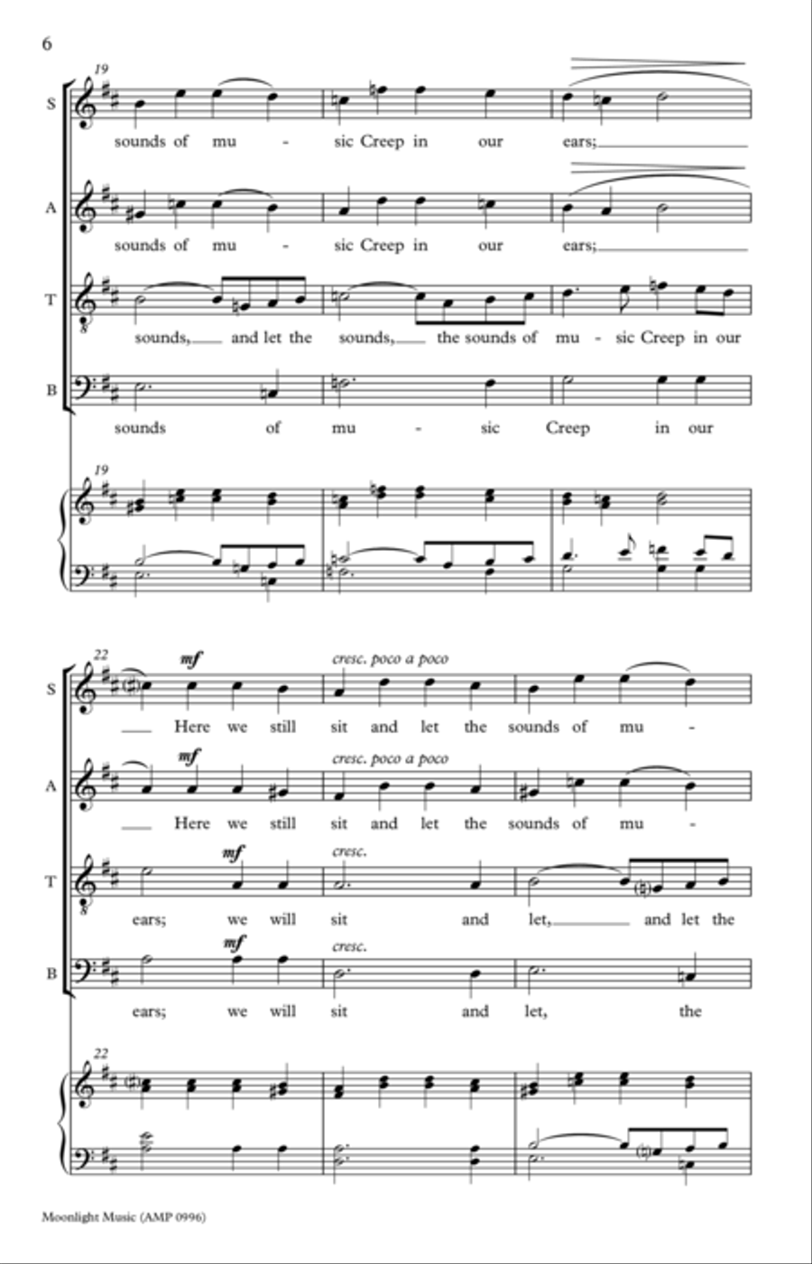 Moonlight Music Moonlight Music 4-Part scores gallery preview page 11