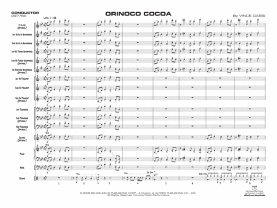 Orinoco Cocoa Jazz Ensemble scores gallery preview page 2