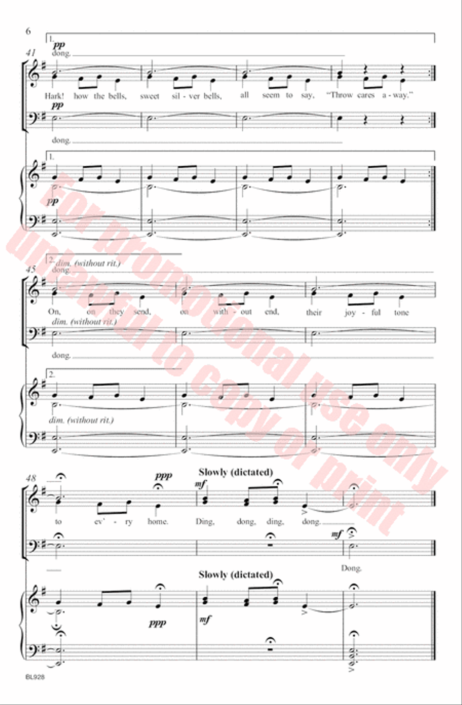 Carol of the Bells Carol of the Bells 3-Part scores gallery preview page 7