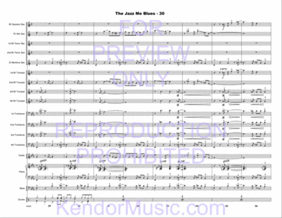 Jazz Me Blues, The Jazz Me Blues, The Choir scores gallery preview page 63