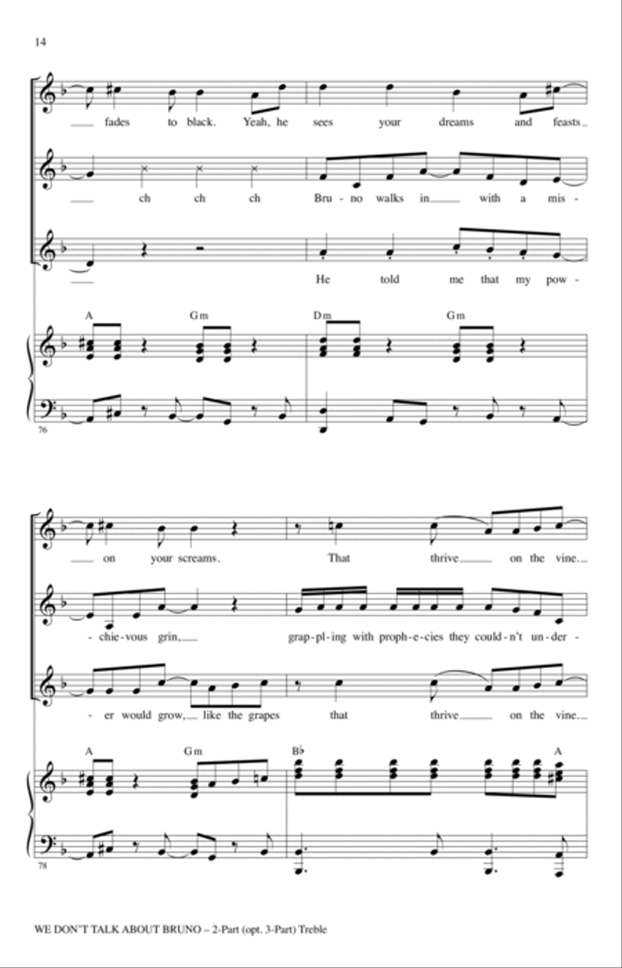 We Don't Talk About Bruno (arr. Audrey Snyder)