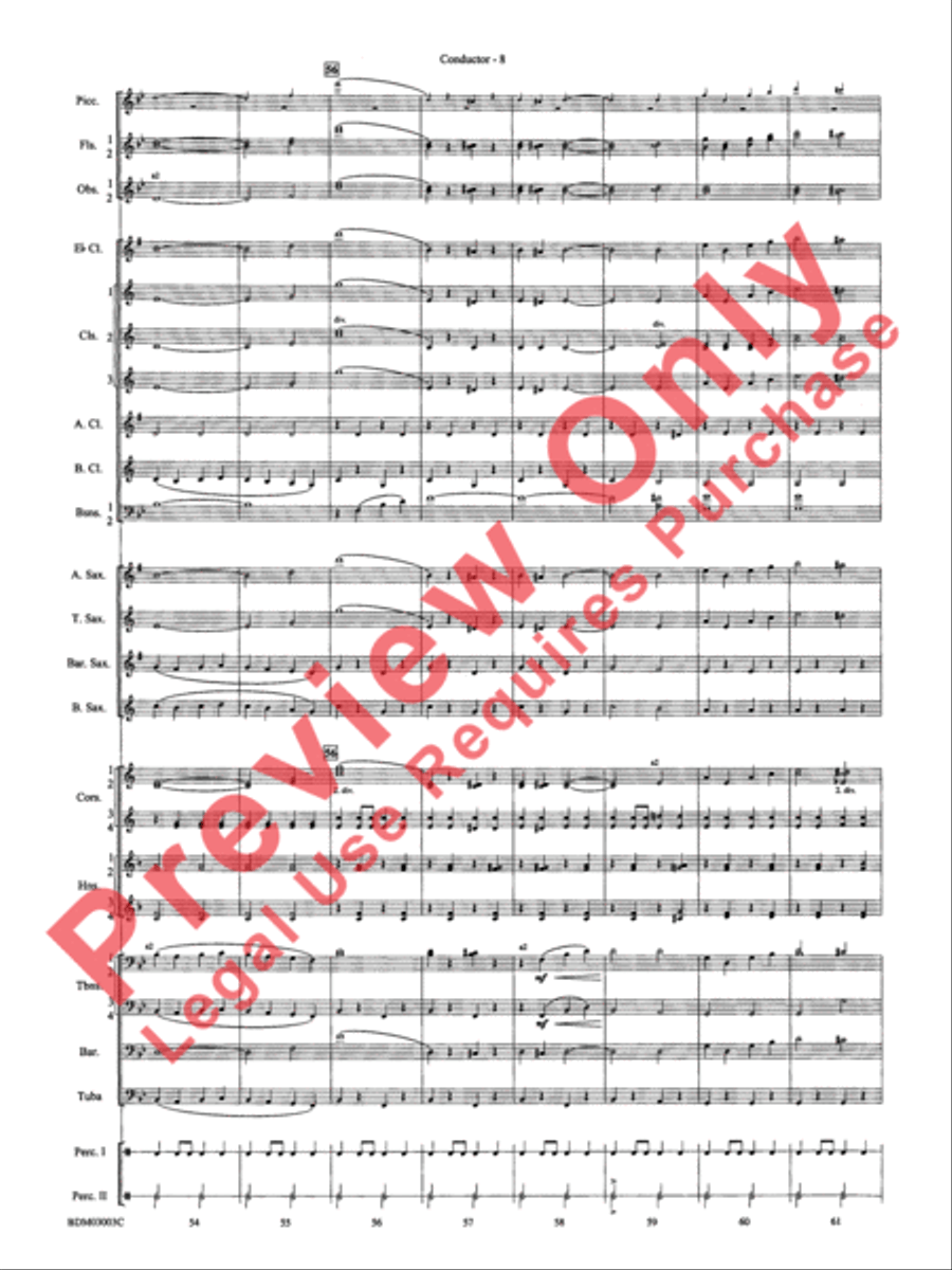 The Pride of the Wolverines Concert Band scores gallery preview page 10