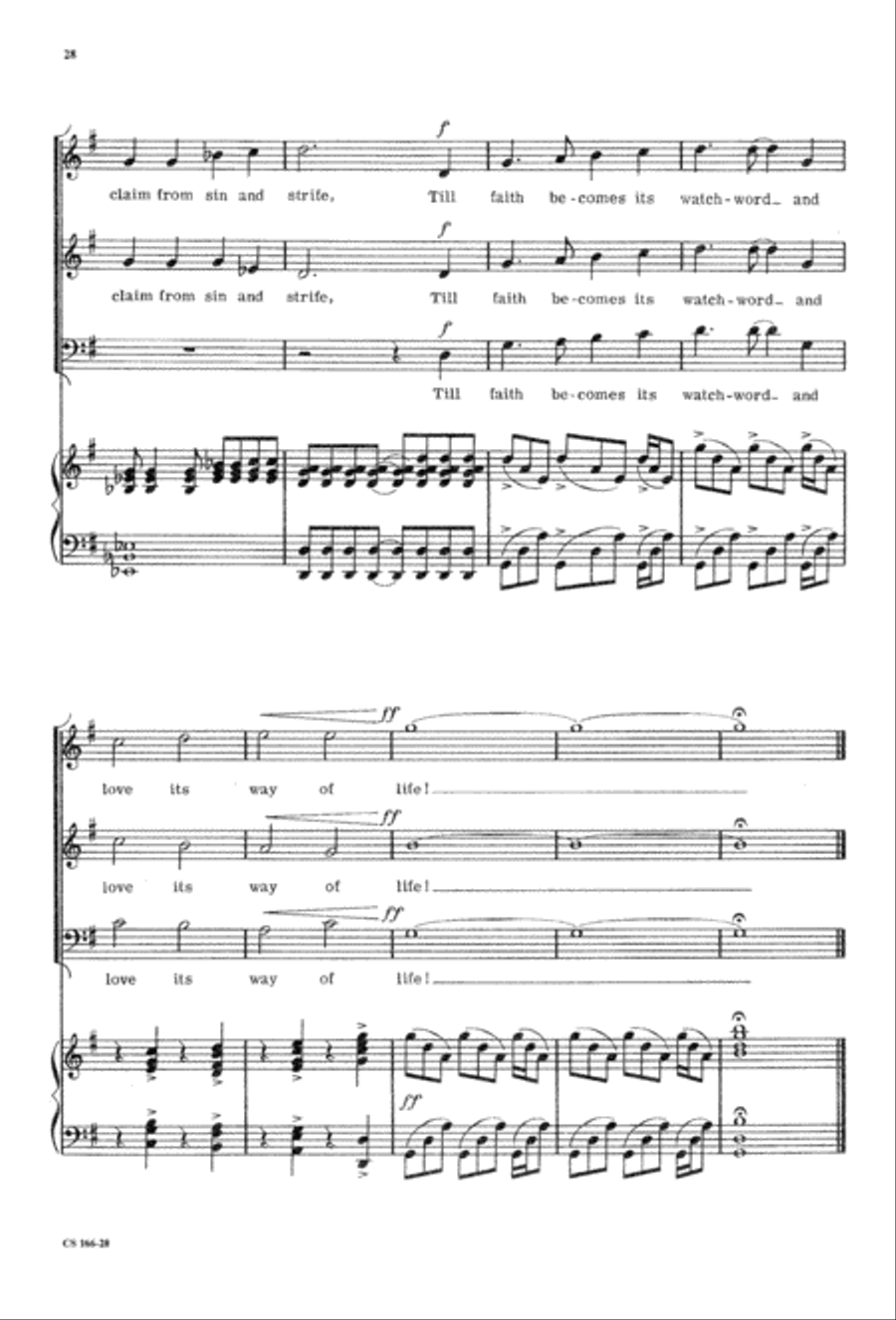 Sacred Anthem Book 3-Part scores gallery preview page 30