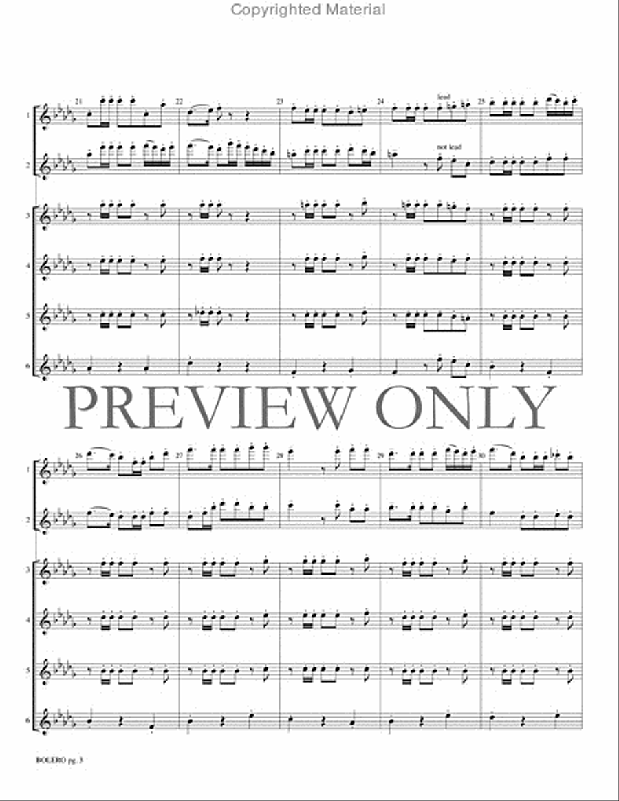 Bolero Small Ensemble scores gallery preview page 4