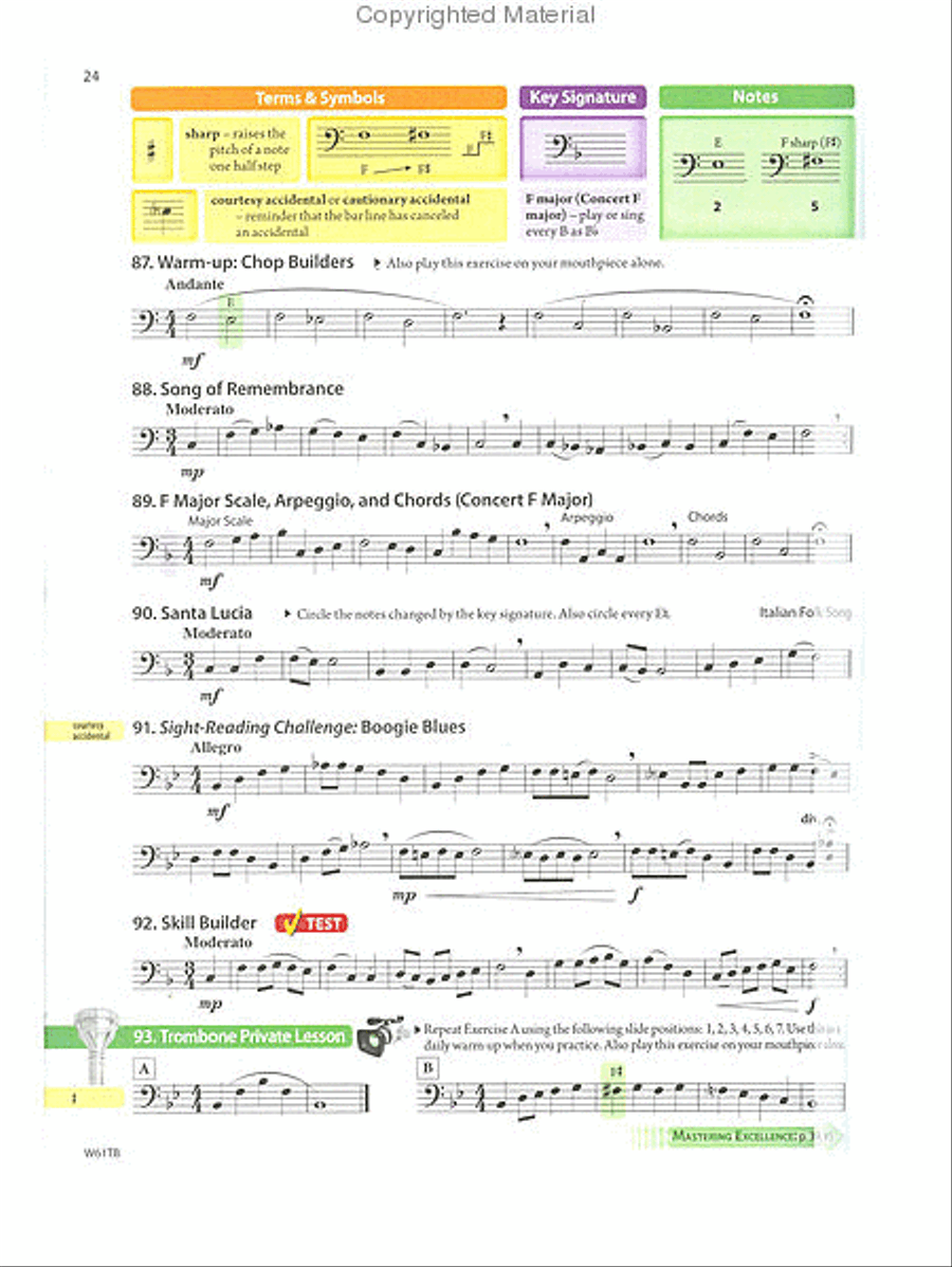 Tradition of excellence clearance trombone