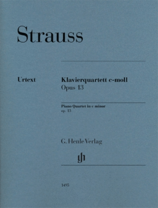 Book cover for Piano Quartet In C Minor Op. 13