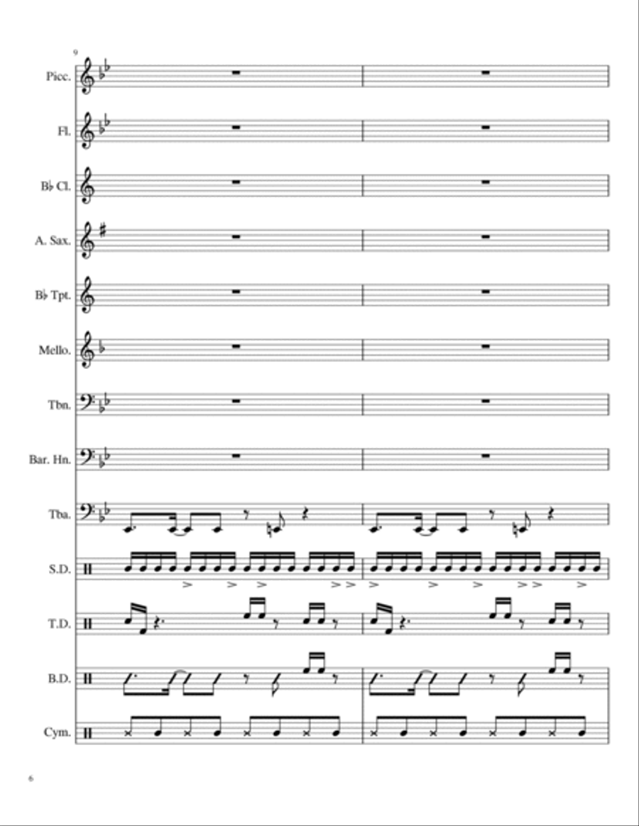 Savage Large Ensemble scores gallery preview page 6