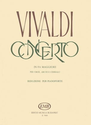 Book cover for Concerto in F Major for Oboe, Strings and Continuo, RV 485