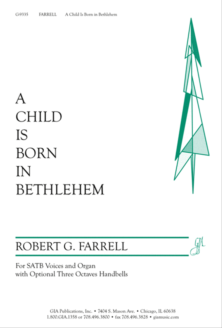 A Child Is Born in Bethlehem 4-Part scores gallery preview page 1