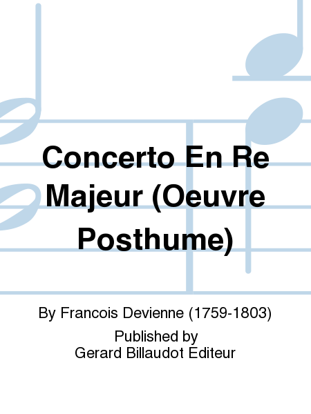 Concerto En Re Majeur (Oeuvre Posthume)