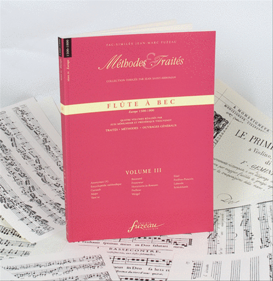 Methods & Treatises Recorder - Volume 3 - Europe Recorder scores gallery preview page 1