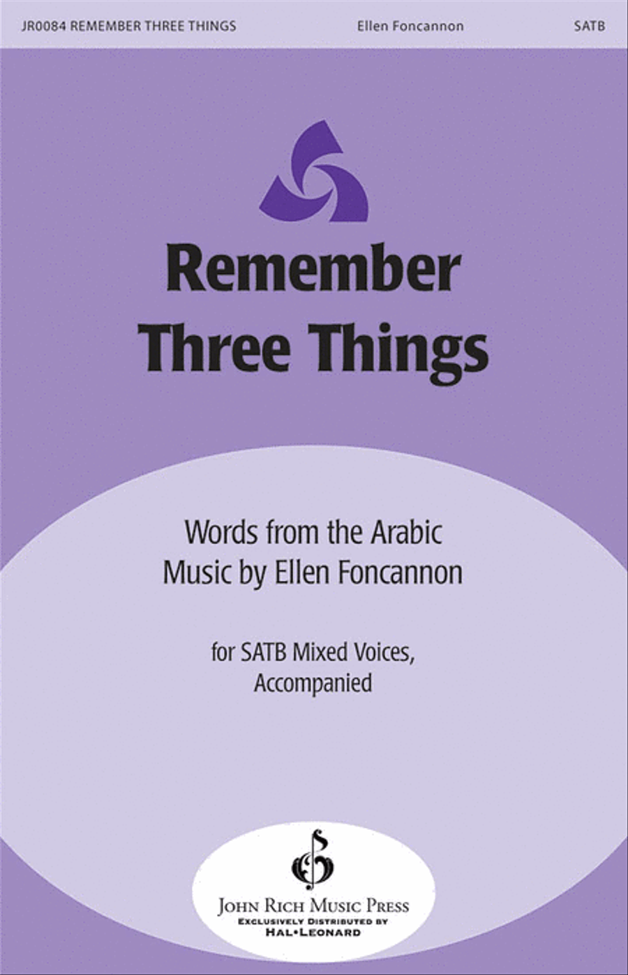 Remember Three Things 4-Part scores gallery preview page 1