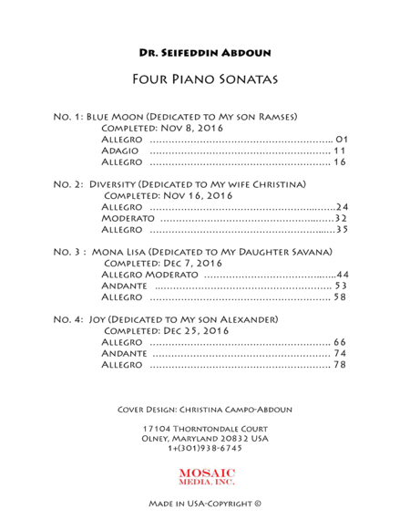 Four Piano Sonatas image number null