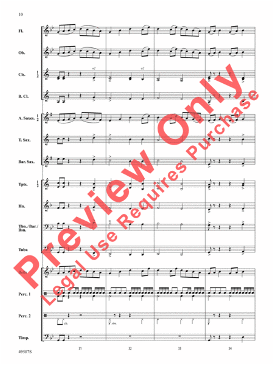 Operation Invictus Concert Band scores gallery preview page 11