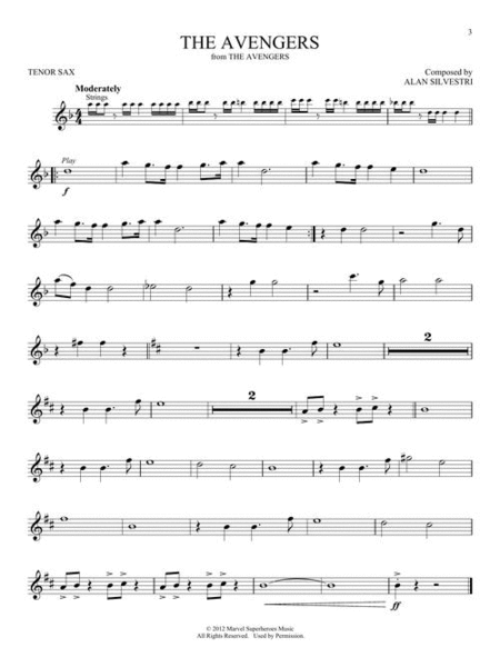 Superhero Themes Instrumental Play-Along for Tenor Sax image number null