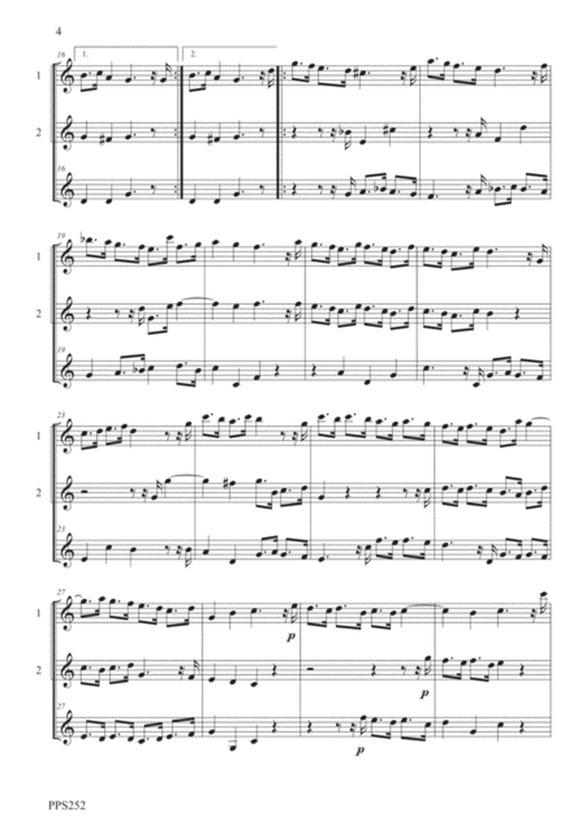 BOYCE TRIO SONATA N0. 6 in F for 2 clarinets & bass clarinet