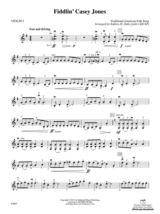 Fiddlin' Casey Jones: 1st Violin