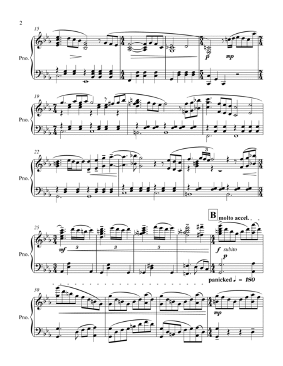 Ballade Piano Solo scores gallery preview page 2