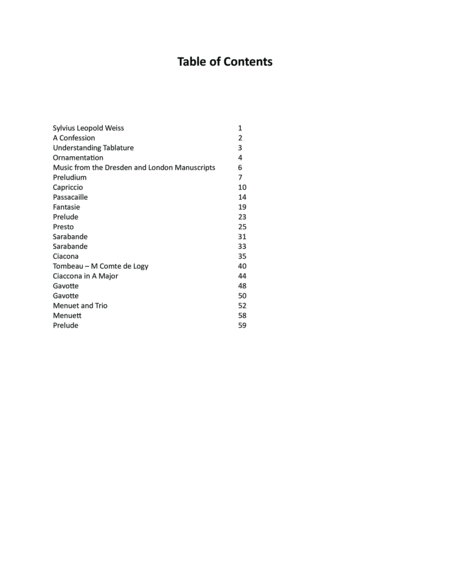 Sylvius Leopold Weiss: 16 Favorite Pieces Arranged For Baritone Ukulele