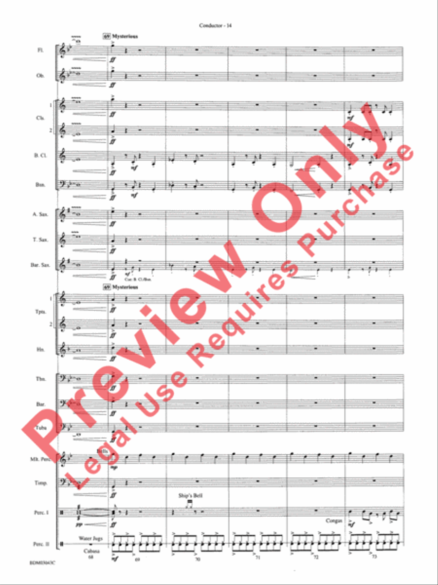 The Great Steamboat Race The Great Steamboat Race Concert Band scores gallery preview page 17
