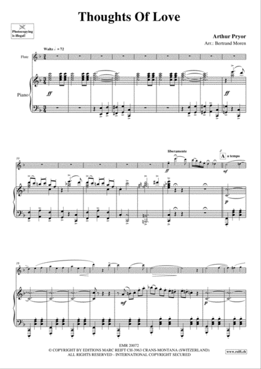 Thoughts Of Love Flute Solo scores gallery preview page 3