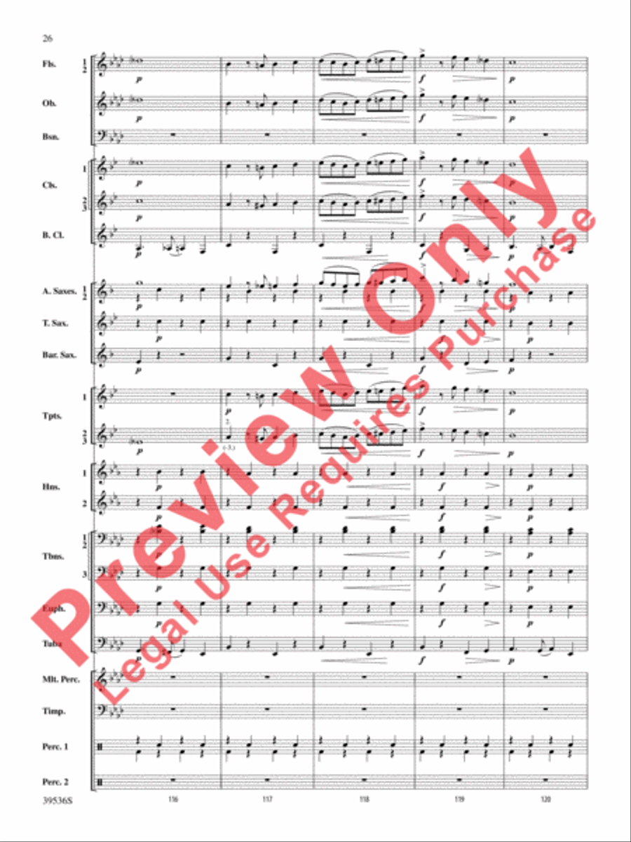 Screamers! Screamers! Concert Band scores gallery preview page 27