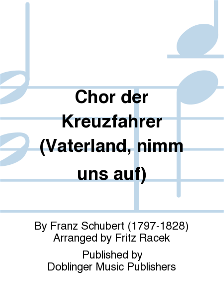 Chor der Kreuzfahrer (Vaterland, nimm uns auf) Men's Choir scores gallery preview page 1