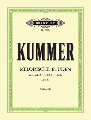 Book cover for 10 Melodious Exercises Op. 57 for Cello