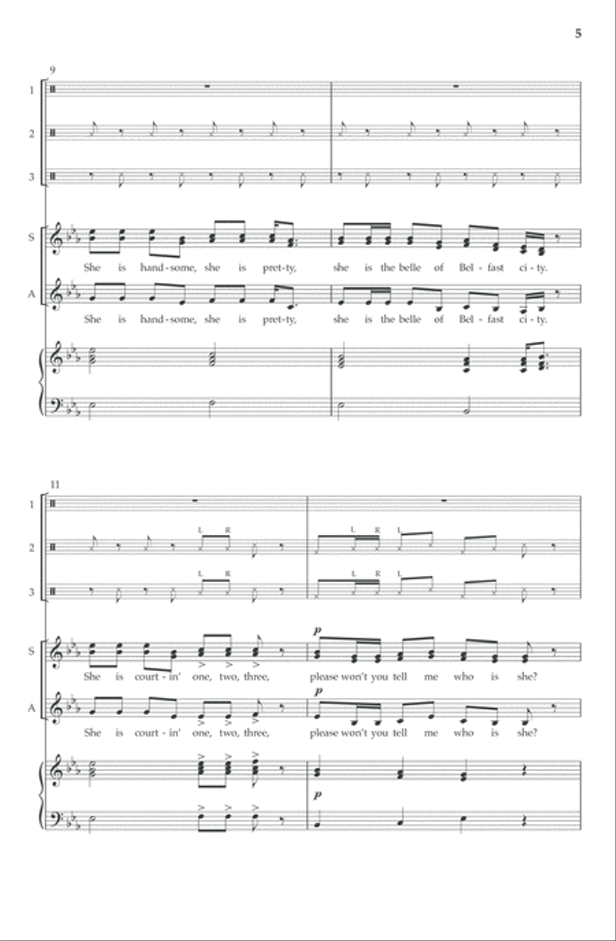 I'll Tell My Ma (SSAA) SSAA scores gallery preview page 6