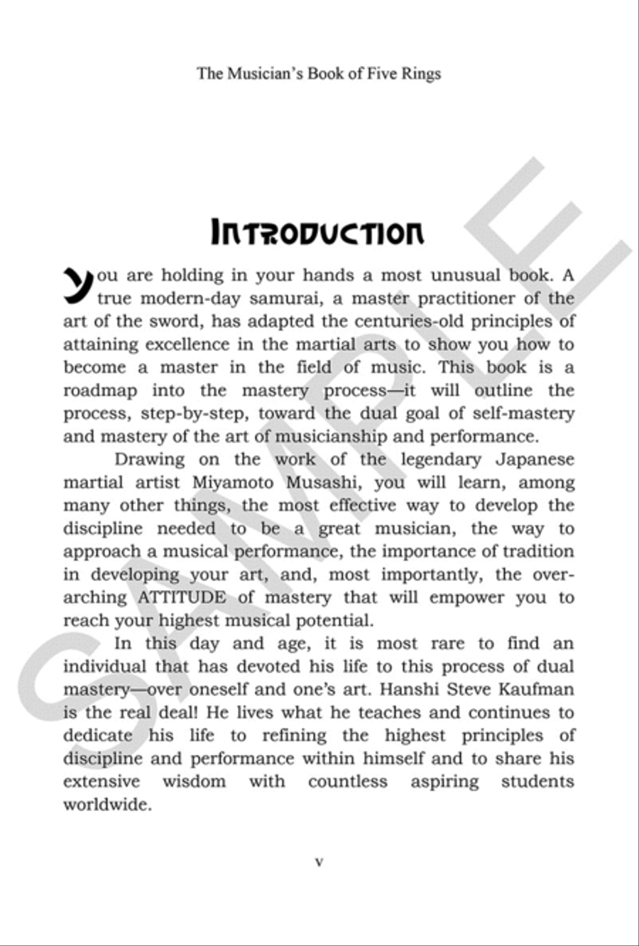 The Musician's Book of Five Rings Collection / Songbook scores gallery preview page 3
