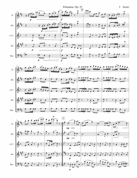 Lyadov Polonaise for Woodwind Quintet image number null